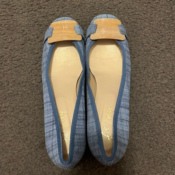 FS/NY French Sole New York Faux Snakeskin Heeled Loafers - Picture 7 of 7